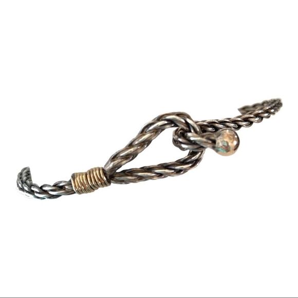 Vintage cable loop bracelet classic design - Picture 4 of 7